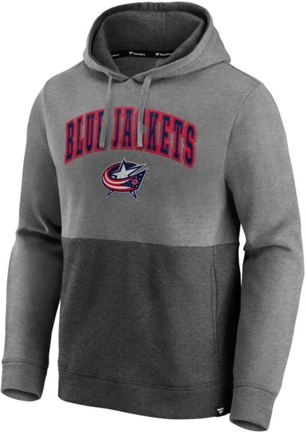 NHL Columbus Blue Jackets Block Party Signature Charcoal Pullover Hoodie