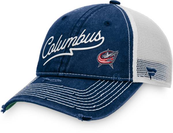 NHL Columbus Blue Jackets Sports Resort Adjustable Trucker Hat