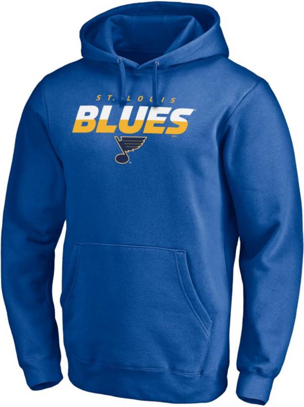 NHL St. Louis Blues Block Party Elevate Play Royal Pullover Hoodie