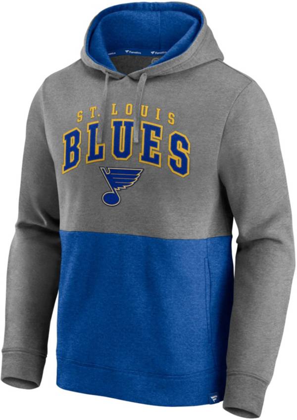 NHL St. Louis Blues Block Party Signature Grey Pullover Hoodie