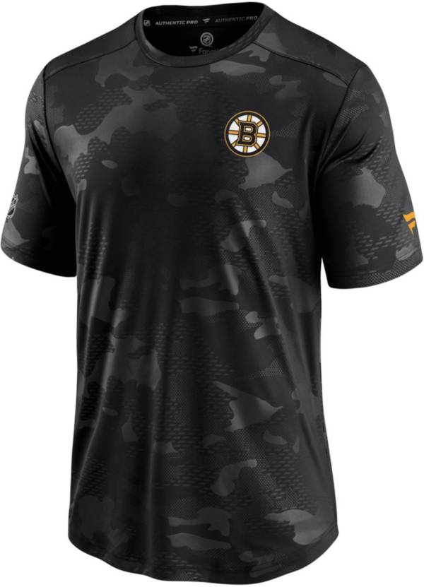 NHL Boston Bruins Authentic Pro Locker Room Camo T-Shirt