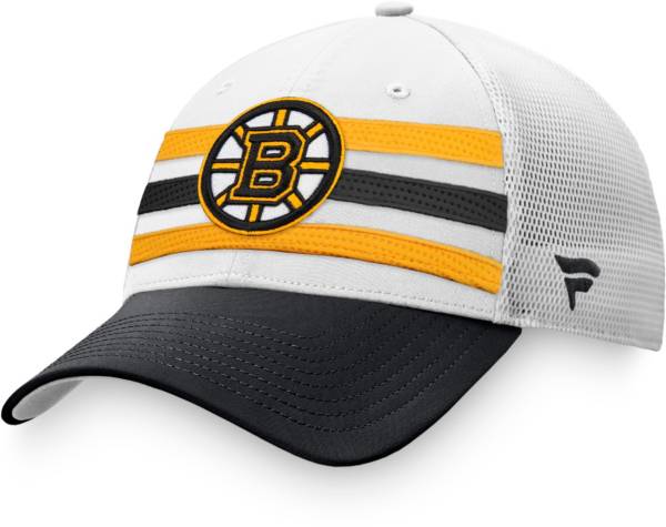 NHL Boston Bruins Authentic Pro Adjustable Trucker Hat