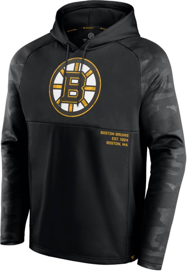 NHL Boston Bruins Shade Defender Black Pullover Hoodie