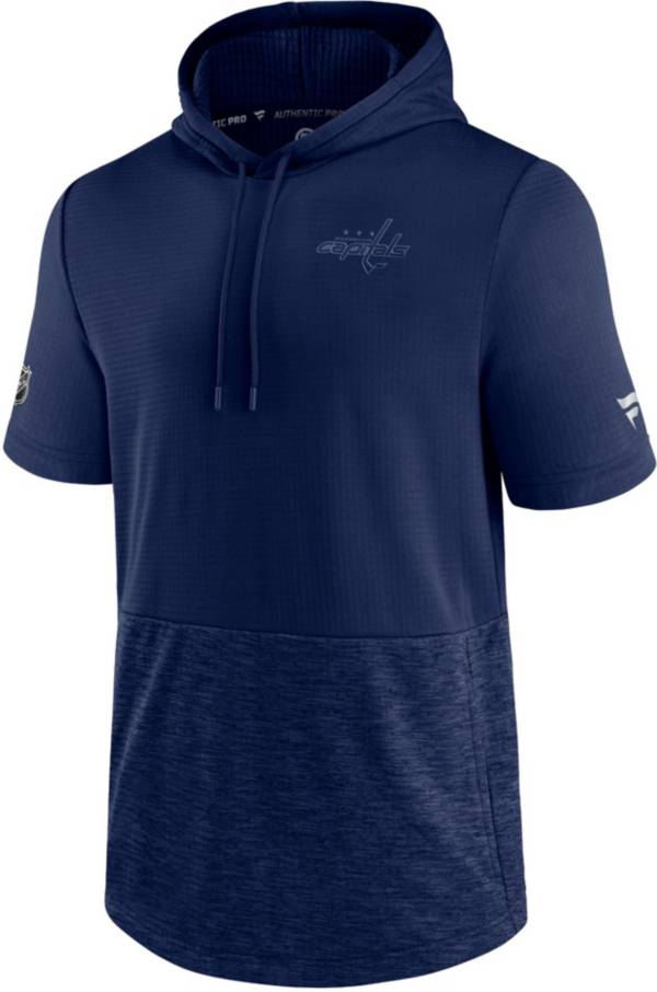NHL Washington Capitals Authentic Pro Locker Room Navy Short-Sleeve Pullover Hoodie product image