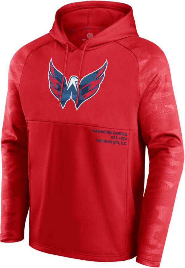 NHL Washington Capitals Shade Defender Red Pullover Hoodie