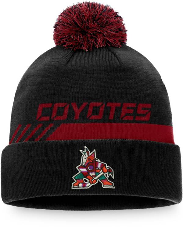 NHL Arizona Coyotes Authentic Pro Locker Room Pom Knit Beanie