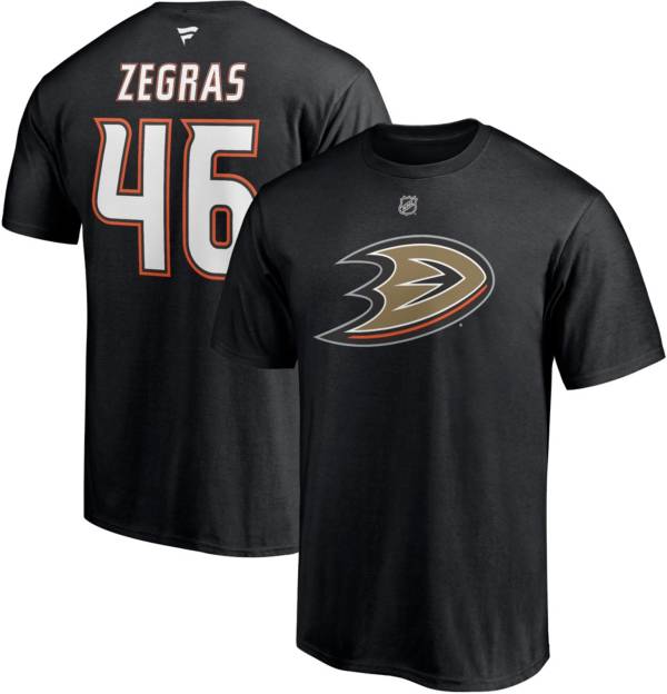 NHL Anaheim Ducks Trevor Zegras #46 Black Player T-Shirt product image