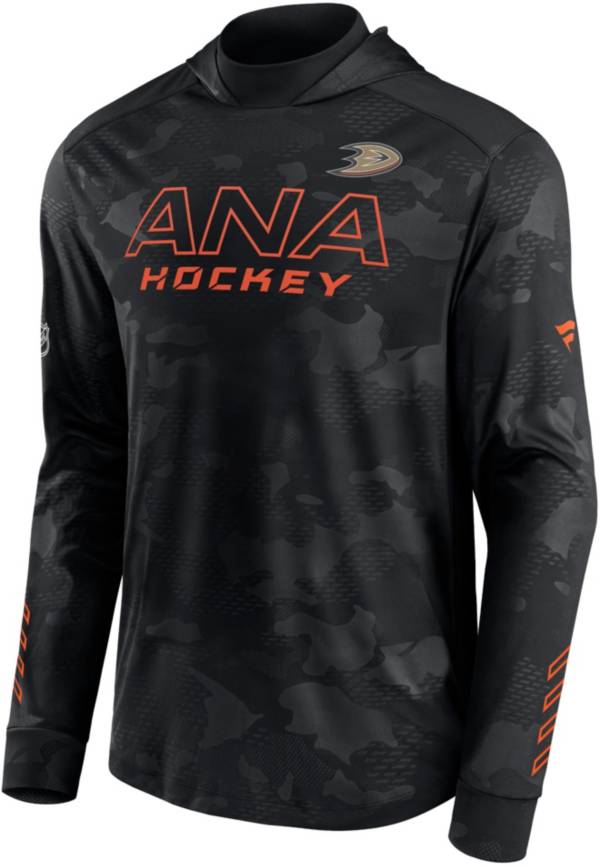 NHL Anaheim Ducks Authentic Pro Black Pullover Hoodie