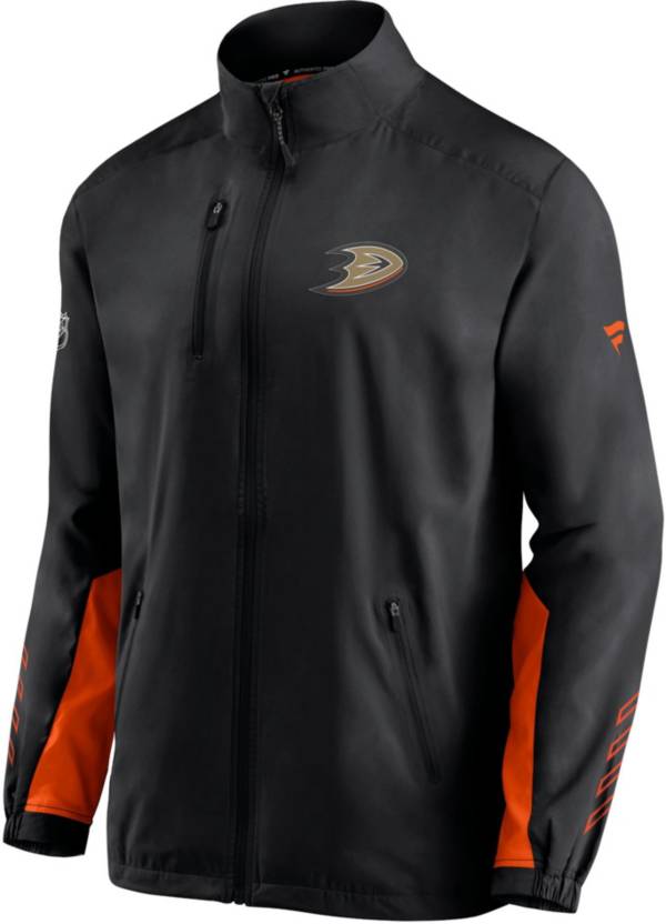 NHL Anaheim Ducks Authentic Pro Locker Room Rink Black Full-Zip Jacket