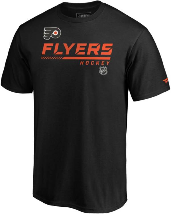 NHL Philadelphia Flyers Authentic Pro Prime Black T-Shirt