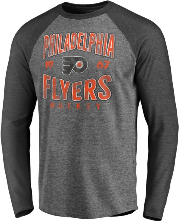 NHL Philadelphia Flyers Vintage Raglan Grey T-Shirt