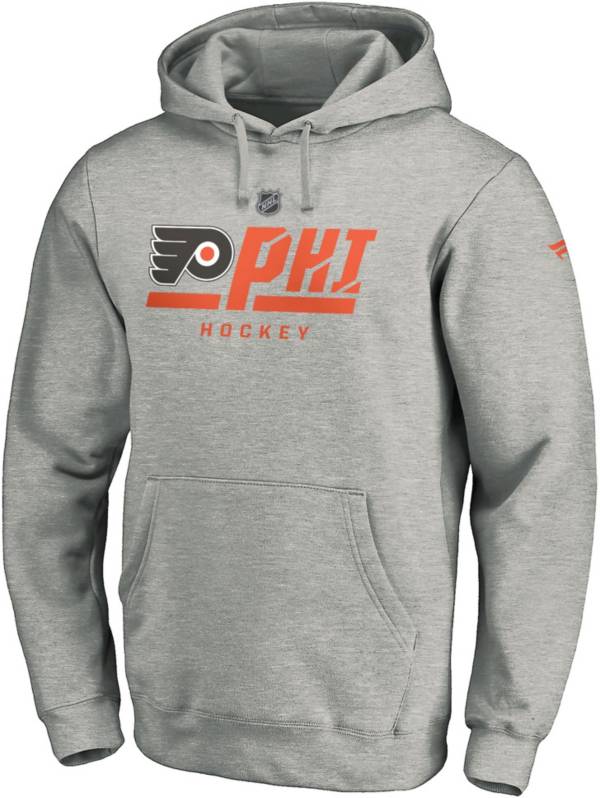 NHL Philadelphia Flyers Authentic Pro Grey Pullover Hoodie
