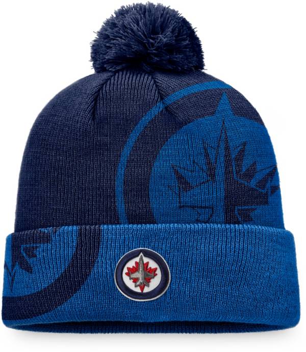 NHL Winnipeg Jets Block Party Cuffed Pom Knit Beanie