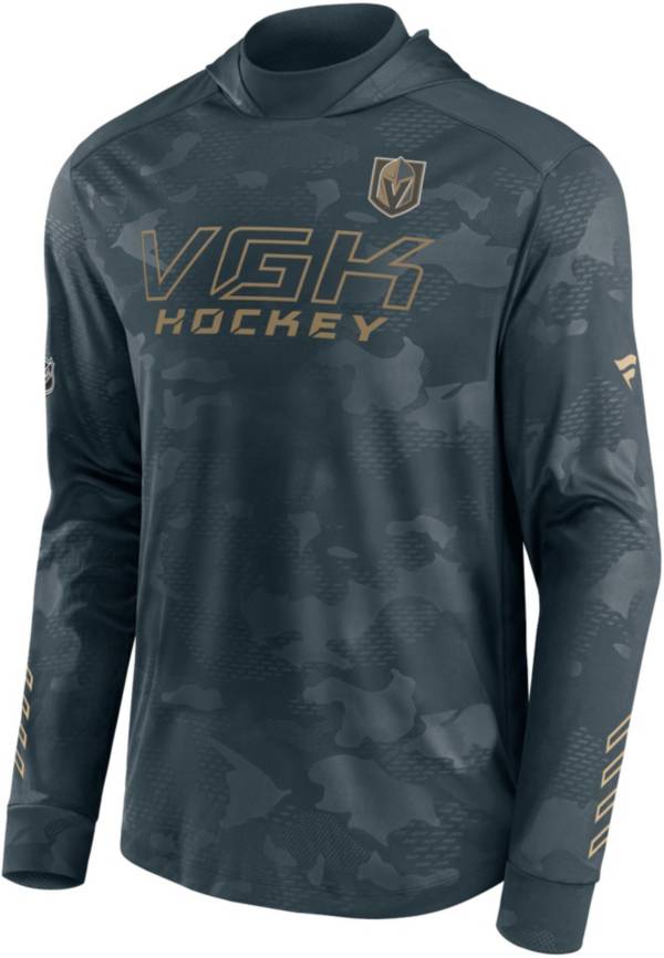 NHL Vegas Golden Knights Authentic Pro Black Pullover Hoodie