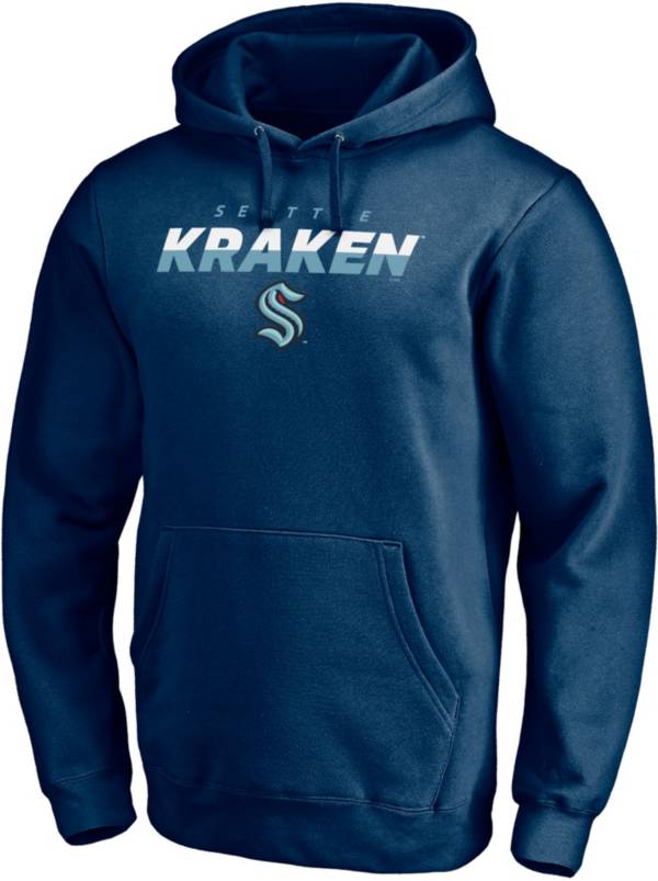 NHL Seattle Kraken Block Party Elevate Navy Pullover Hoodie