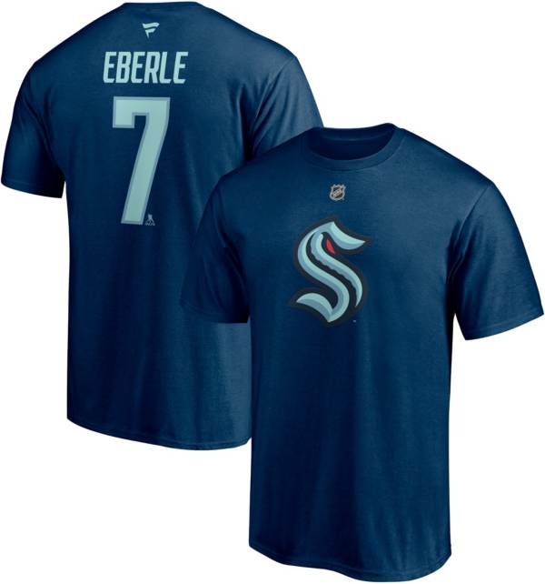 NHL Seattle Kraken Jordan Eberle #7 Navy Player T-Shirt