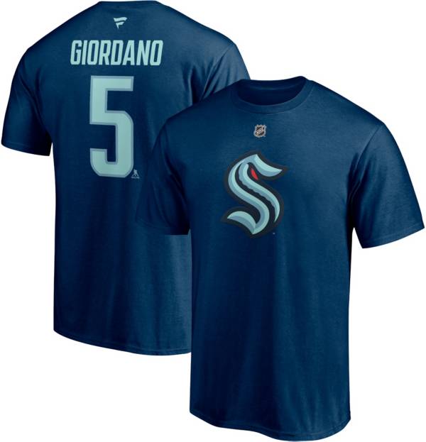 NHL Seattle Kraken Mark Giordano #5 Navy Player T-Shirt