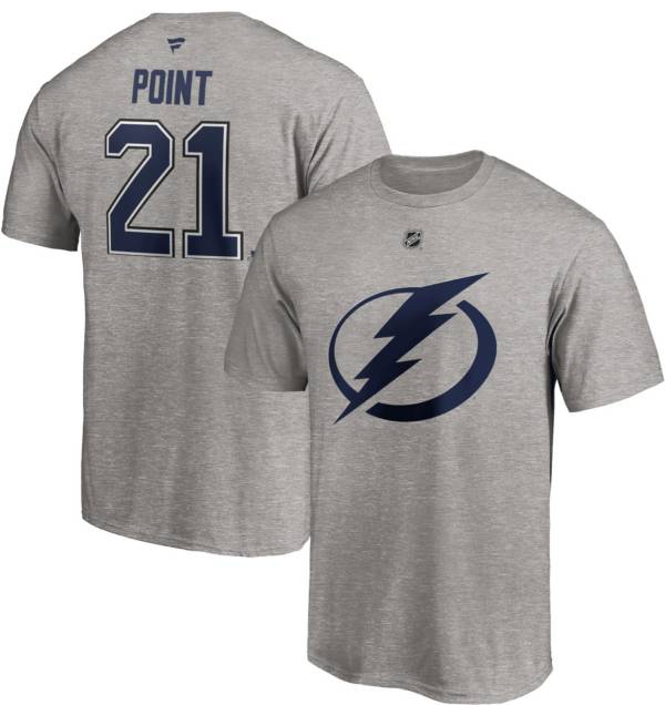 NHL Tampa Bay Lightning Brayden Point #21 Heather Grey Player T-Shirt