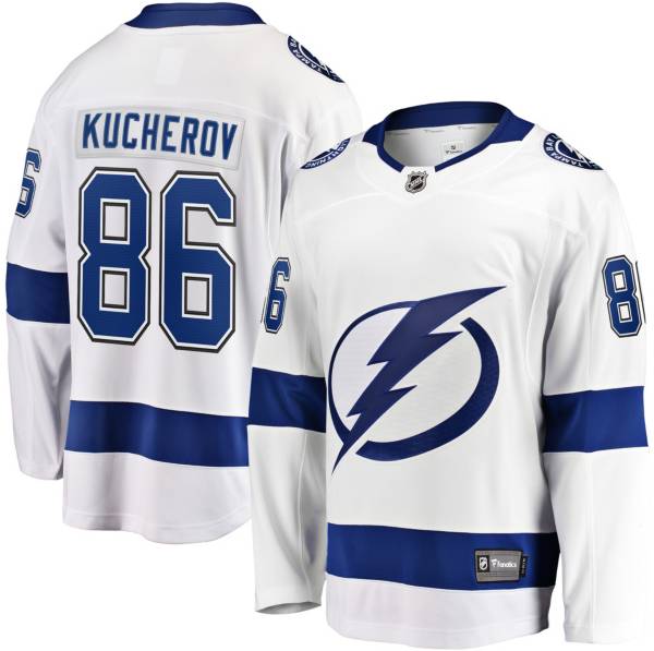 NHL Men's Tampa Bay Lightning Nikita Kucherov #86 Breakaway Away Replica Jersey