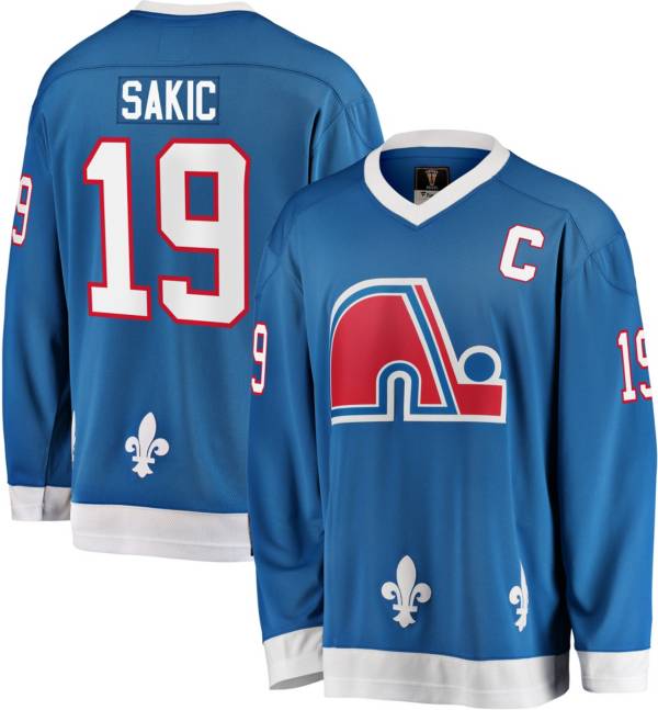 NHL Quebec Nordiques Joe Sakic #19 Breakaway Vintage Replica Jersey