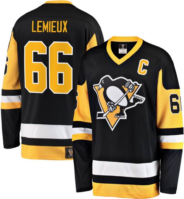 NHL Pittsburgh Penguins Mario Lemieux #66 Breakaway Vintage Replica Jersey