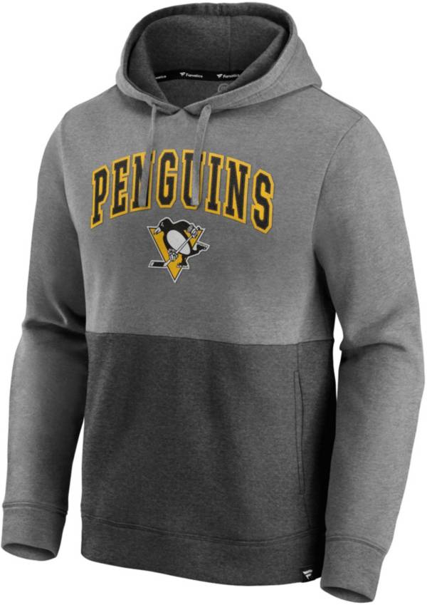 NHL Pittsburgh Penguins Block Party Signature Charcoal Pullover Hoodie