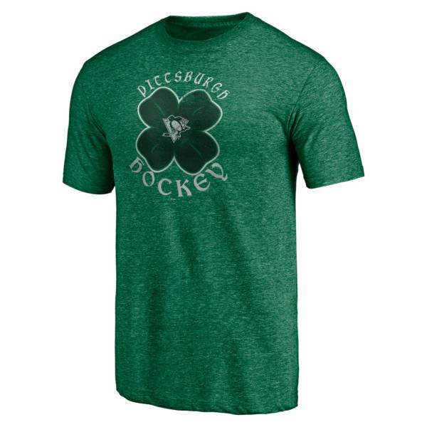 NHL St. Patrick's Day '21 Pittsburgh Penguins Green T-Shirt