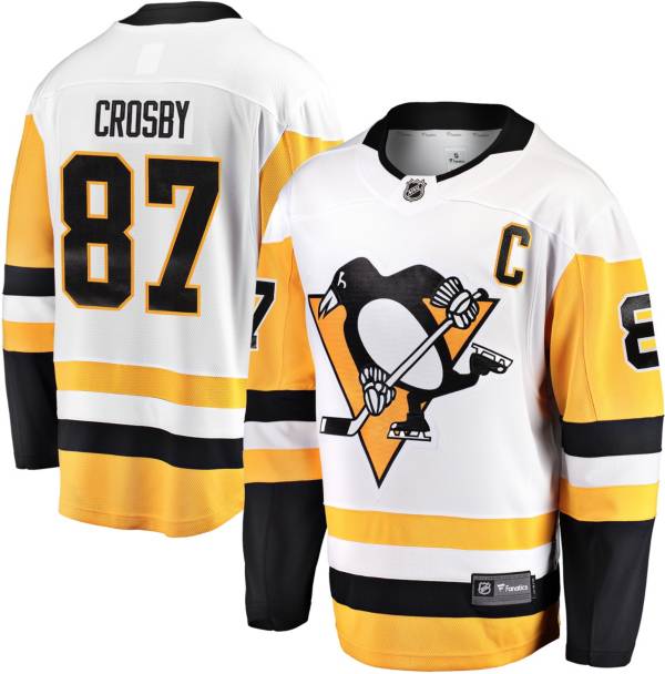 NHL Pittsburgh Penguins Sidney Crosby #87 Breakaway Away Replica Jersey