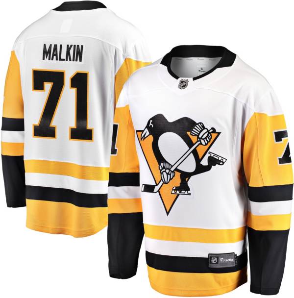 NHL Men's Pittsburgh Penguins Evgeni Malkin #71 Breakaway Away Replica Jersey