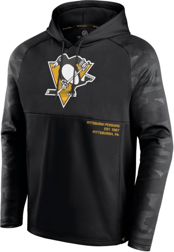 NHL Pittsburgh Penguins Shade Defender Black Pullover Hoodie