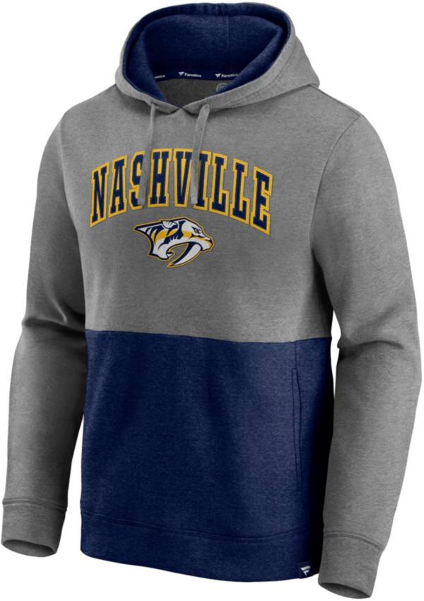 NHL Nashville Predators Block Party Signature Navy Pullover Hoodie