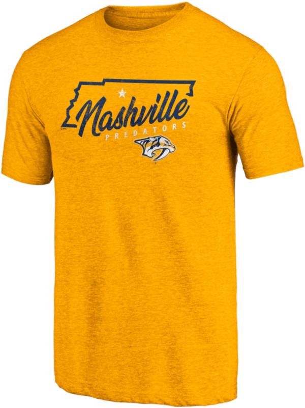 NHL Nashville Predators Shoot To Score Gold T-Shirt