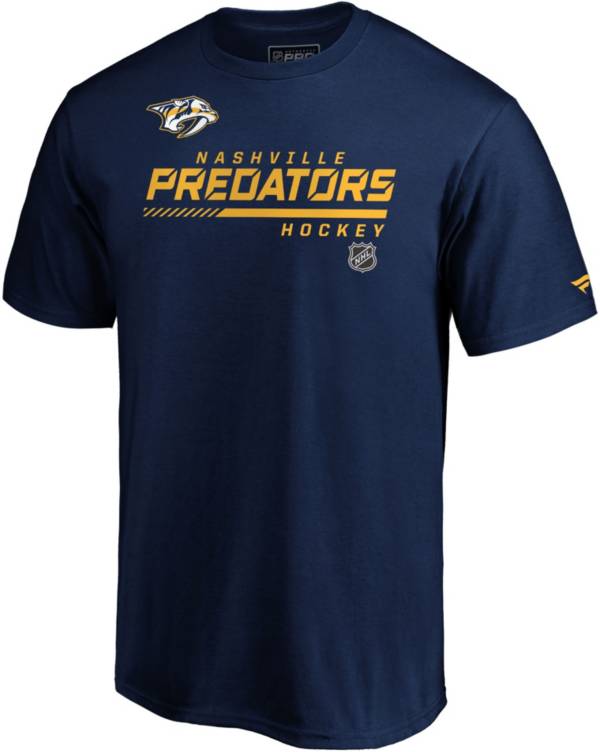 NHL Nashville Predators Authentic Pro Prime Navy T-Shirt