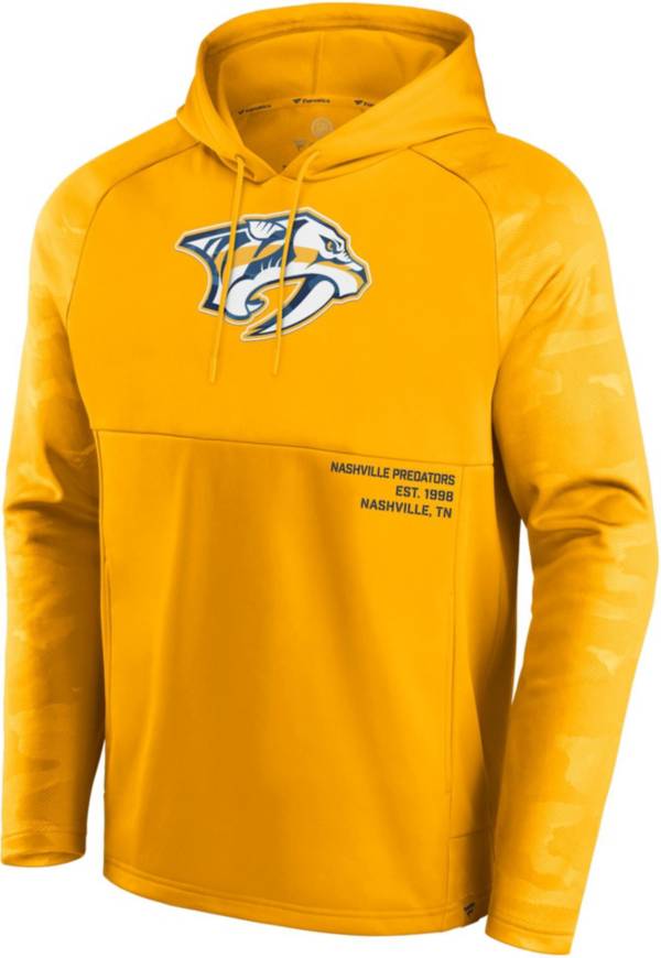 NHL Nashville Predators Shade Defender Yellow Pullover Hoodie