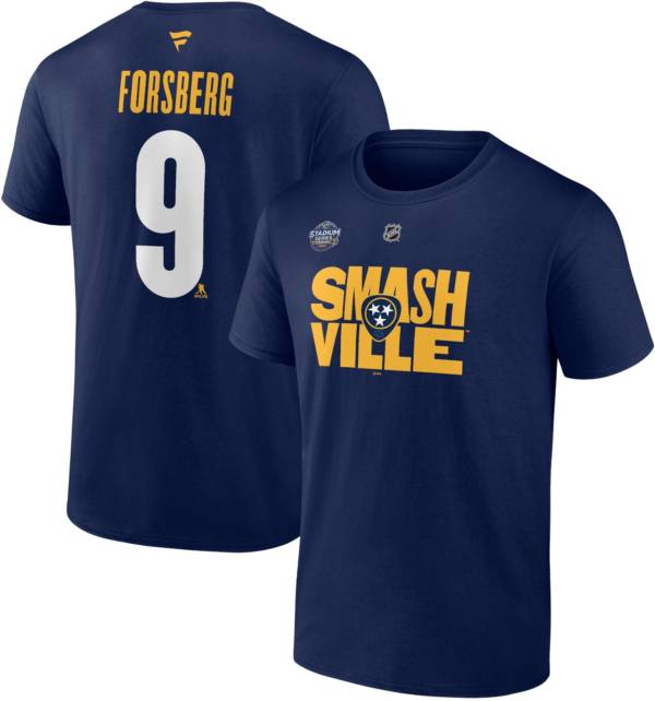 NHL '21-'22 Stadium Series Nashville Predators Filip Forsberg #9 Navy T-Shirt