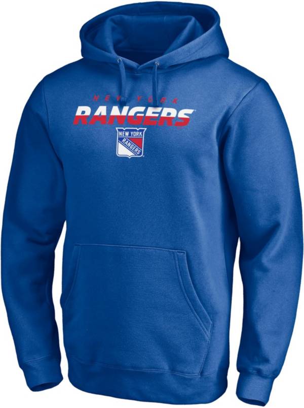 NHL New York Rangers Block Party Elevate Play Royal Pullover Hoodie