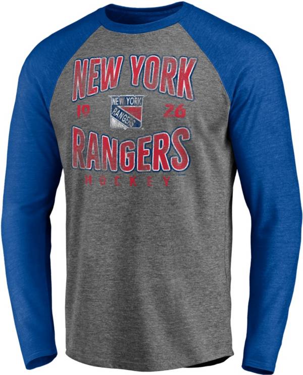 NHL New York Rangers Vintage Raglan Grey T-Shirt