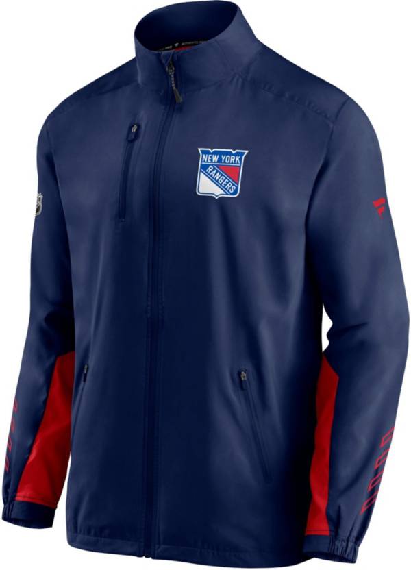 NHL New York Rangers Authentic Pro Locker Room Rink Navy Full-Zip Jacket
