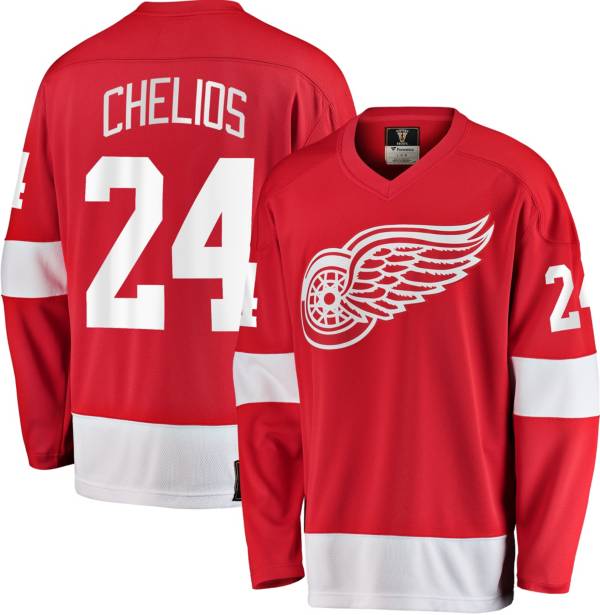 NHL Detroit Red Wings Chris Chelios #24 Breakaway Vintage Replica Jersey