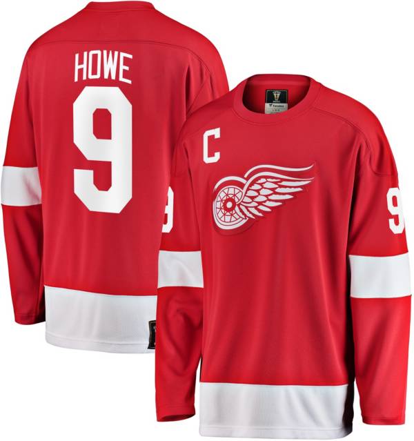 NHL Detroit Red Wings Gordie Howe #9 Breakaway Vintage Replica Jersey