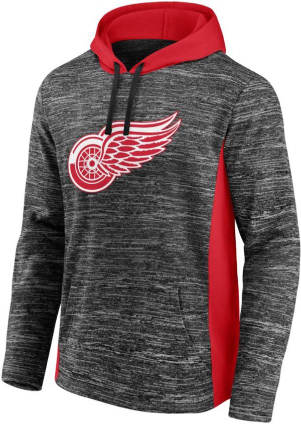 NHL Detroit Red Wings Chiller Charcoal Pullover Hoodie