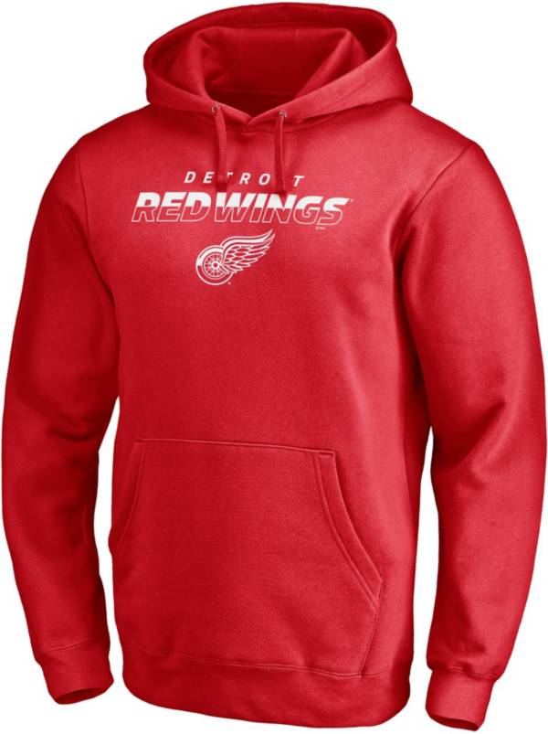 NHL Detroit Red Wings Block Party Elevate Play Red Pullover Hoodie