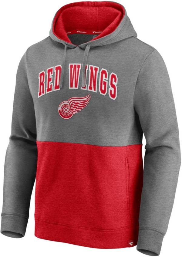 NHL Detroit Red Wings Block Party Signature Red Pullover Hoodie