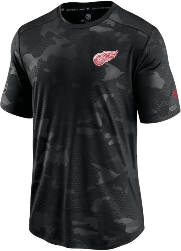 NHL Detroit Red Wings Authentic Pro Locker Room Camo T-Shirt
