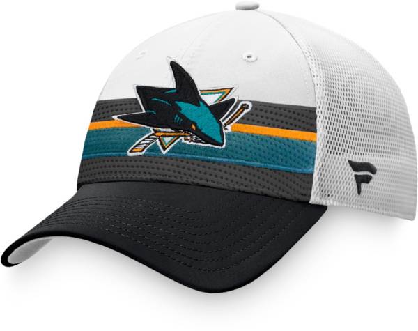 NHL San Jose Sharks Authentic Pro Adjustable Trucker Hat