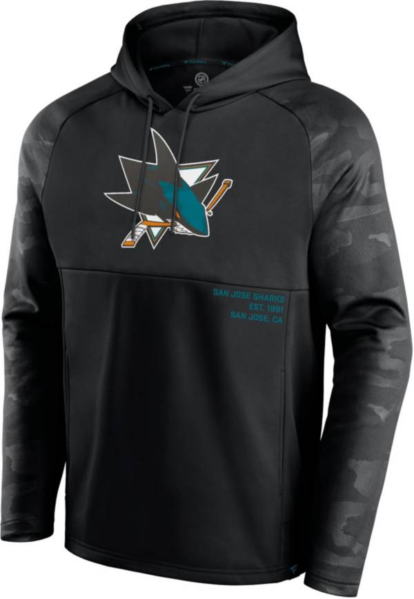 NHL San Jose Sharks Shade Defender Black Pullover Hoodie