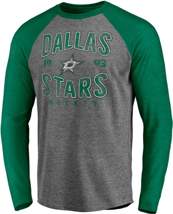 NHL Dallas Stars Vintage Raglan Grey T-Shirt