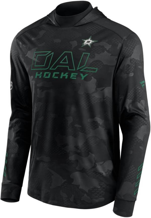 NHL Dallas Stars Authentic Pro Black Pullover Hoodie