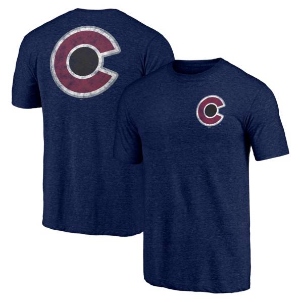 NHL Men's Colorado Avalanche Shoulder Patch Blue T-Shirt