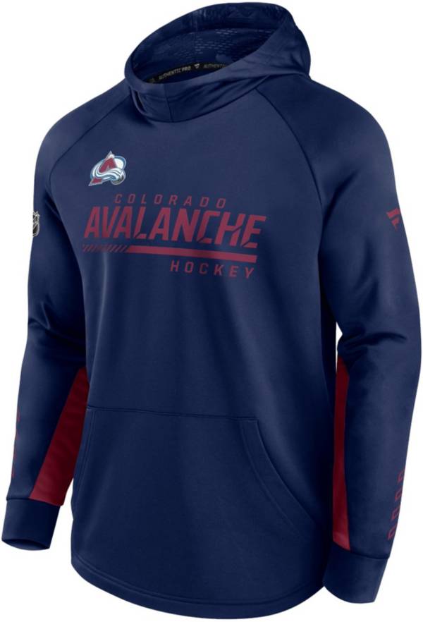 NHL Colorado Avalanche Authentic Pro Locker Room Navy Pullover Hoodie